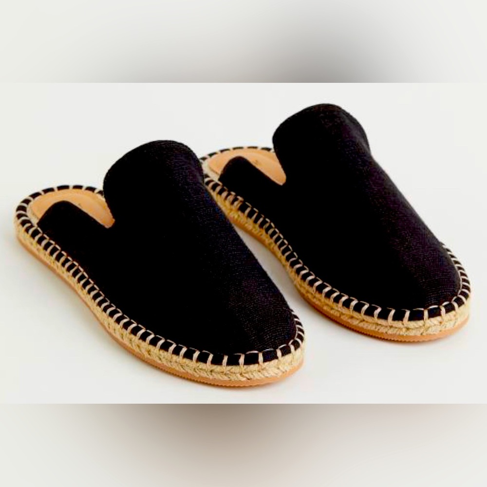H&M black open-heel espadrilles